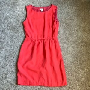J. Crew Camille Coral Above Knee Sleeveless Dress  Size 0
